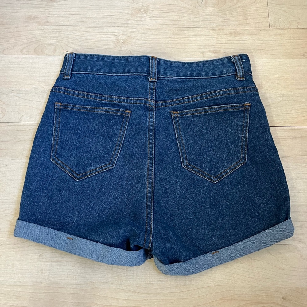 Denim high waist shorts